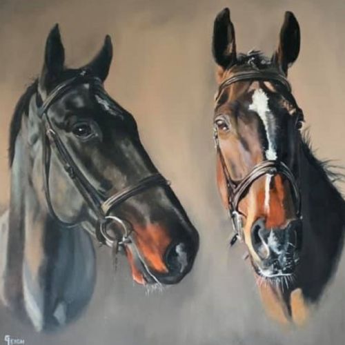 A4 Horse Portrait Painting